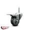 Service Caster 3 Inch Gray Polyurethane Wheel Swivel 58 Inch Threaded Stem Caster Total Lock Brake SCC SCC-TSTTL20S314-PPUB-58212 - alternate 4